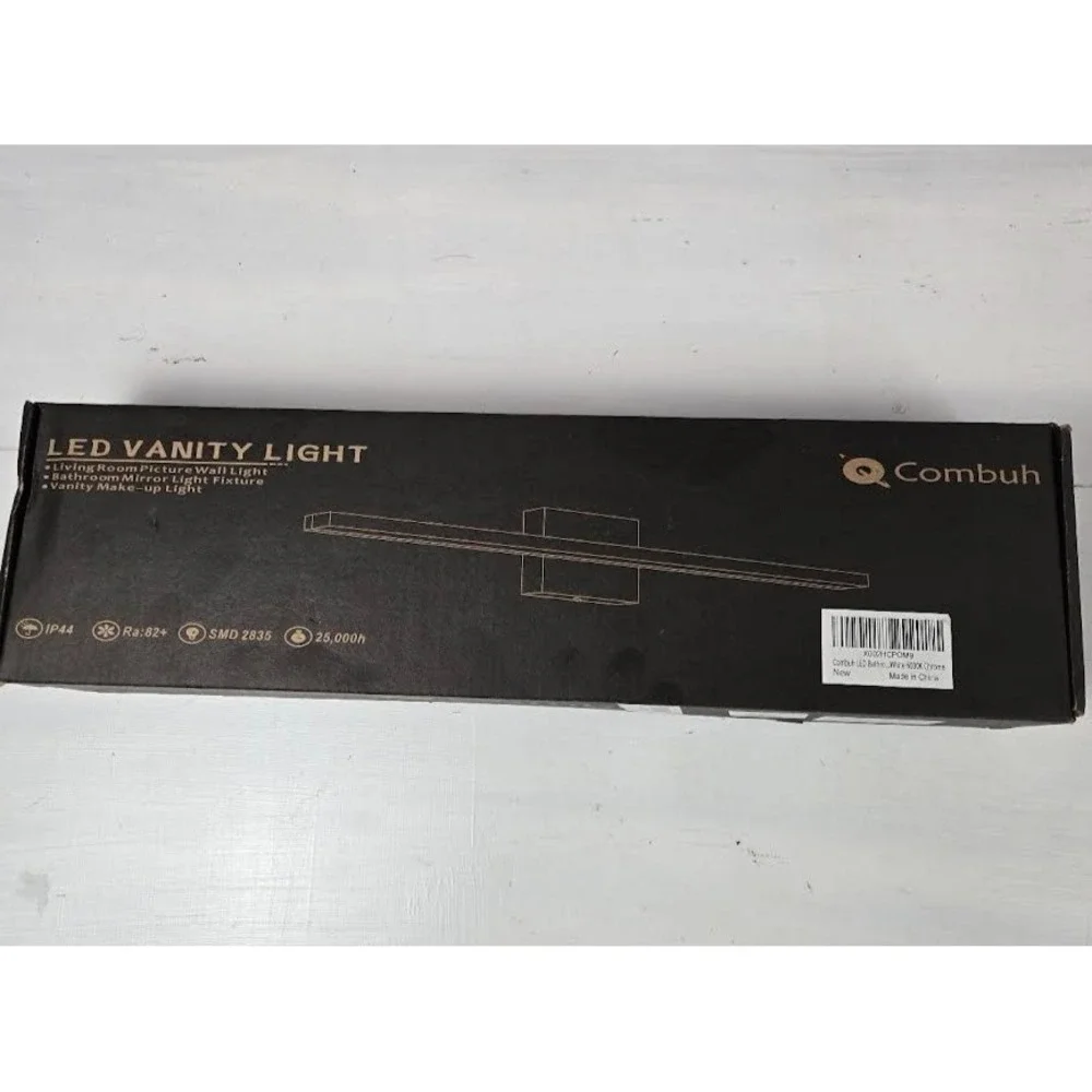 Combuh Modern Bathroom Light Fixtures Over Mirror, 16 Inch IP44 9W Chrome Vanity